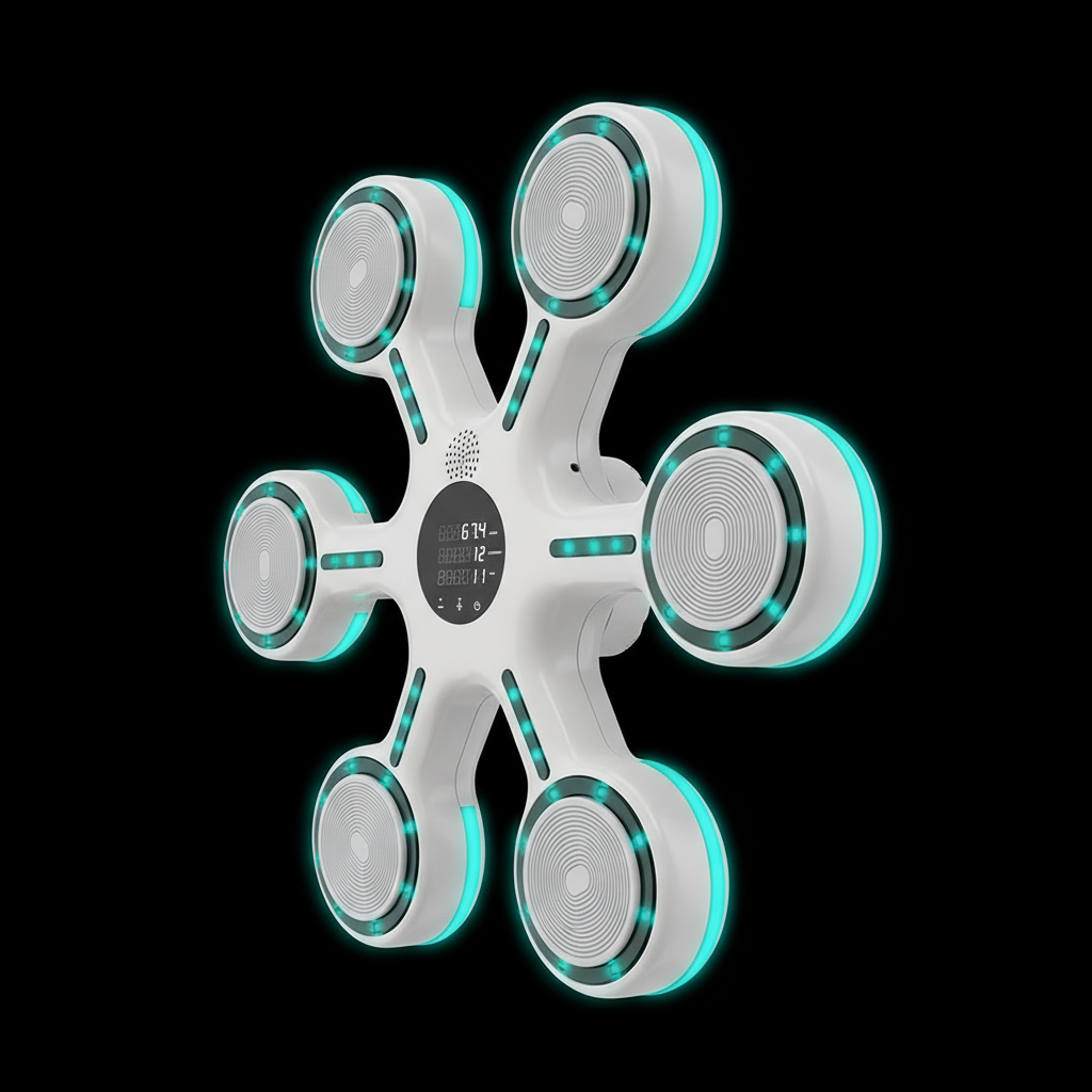 Boxing Machine Side View Black Background