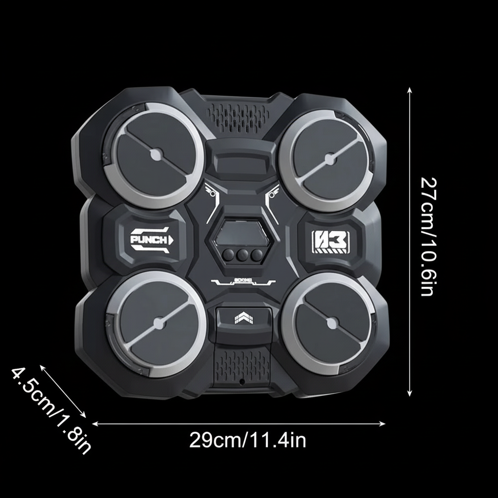 Music Boxing Machine z wymiarami